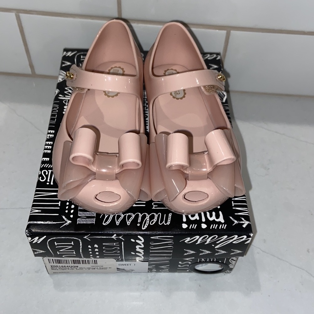 Mini Melissa mini ultragirl sweet III Mary Jane light pink sand toddler 7